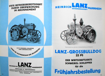 Haefner "Lanz Bulldog Prospekte" Lanz-History 1990 (9625)